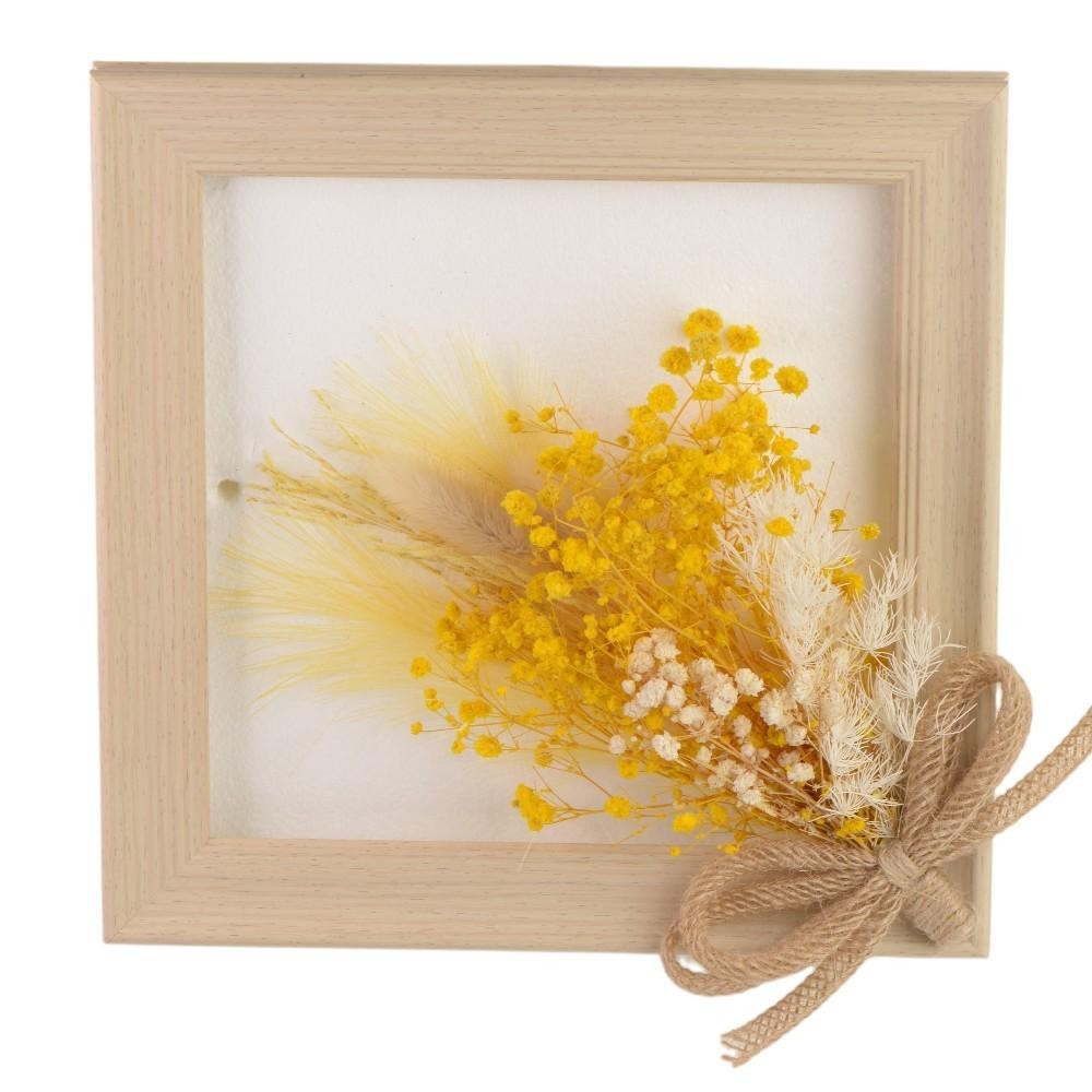 QUADRO CON NEBBIOLINA 25X25CM PANNA